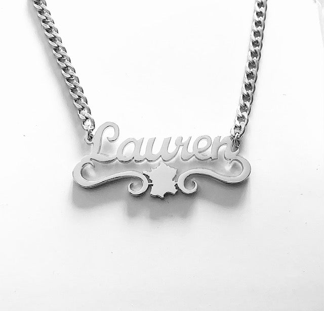 Exclusive Personalised France Map Name Necklace.