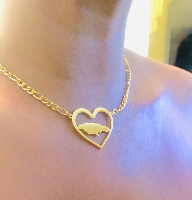 Combo exclusivo de collar de mapas de Jamaica.
