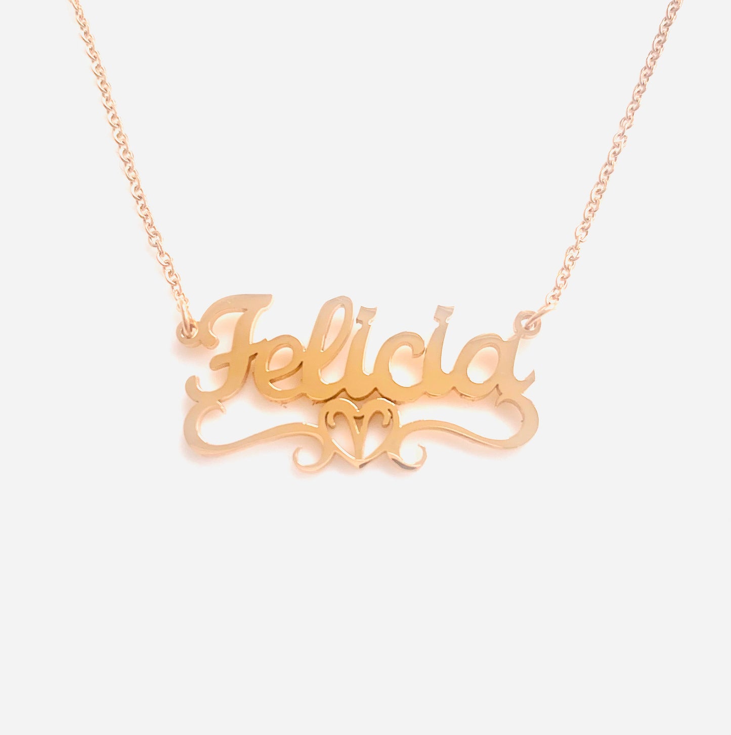 Exklusive Widder♈Herzname Halskette.