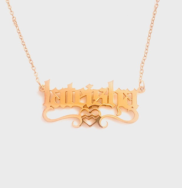 Exklusiver Wassermann♒ Herzname Halskette.