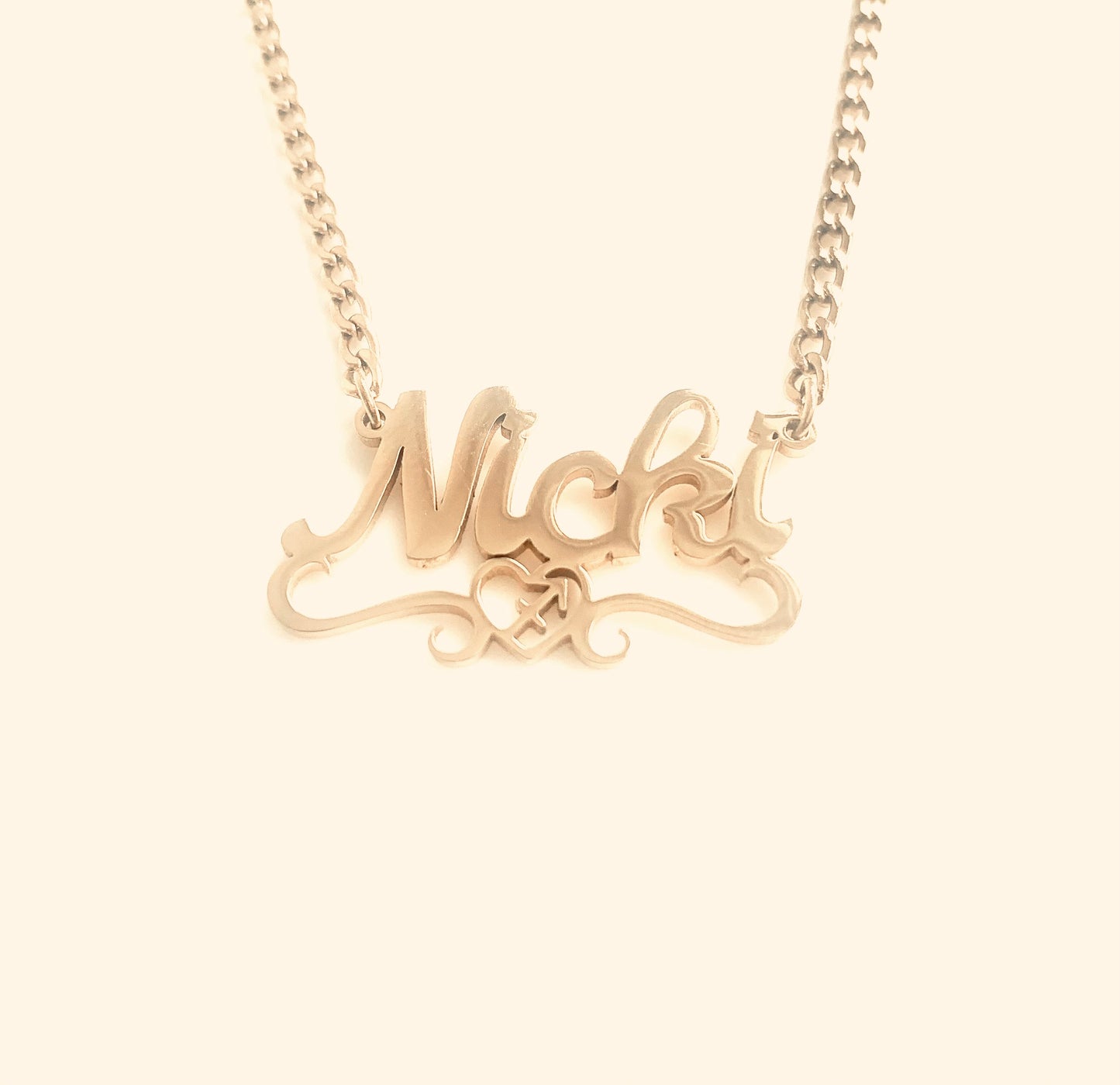 Exclusive Sagittarius♐ Heart Name Necklace.
