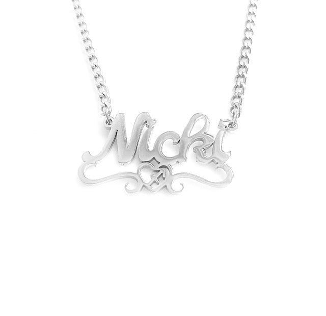 Exclusive Sagittarius♐ Heart Name Necklace.