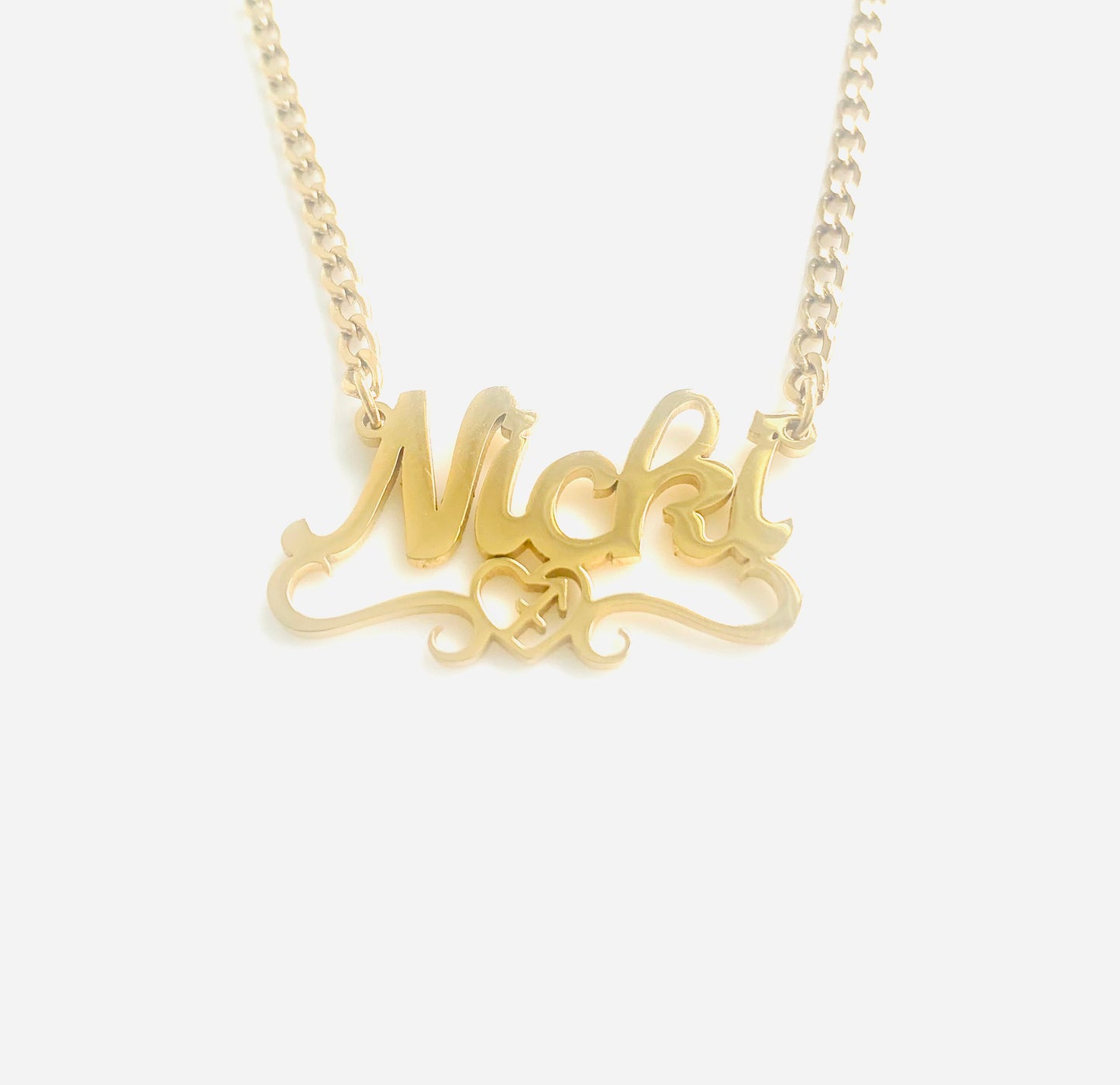 Exclusive Sagittarius♐ Heart Name Necklace.