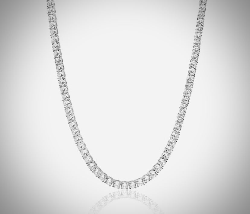Tennis Chain White Gold 5mm