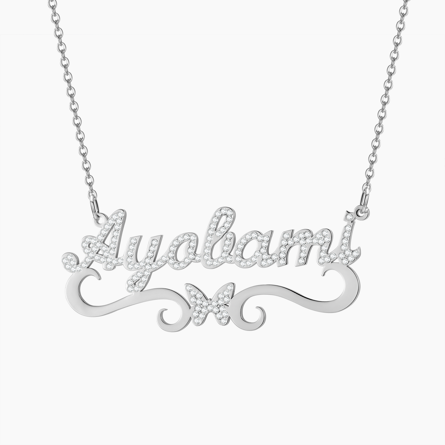 Butterfly Name Necklace