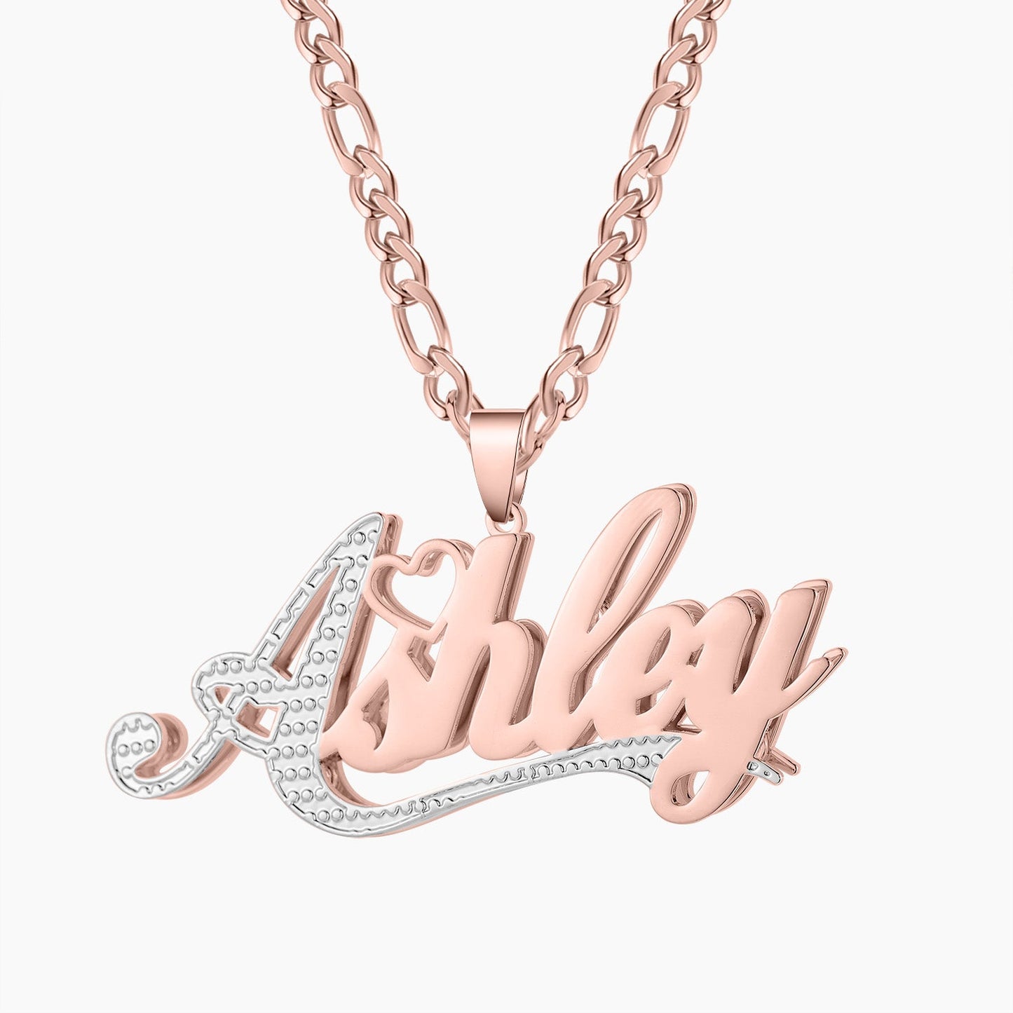 Custom Two Tone Name Necklace