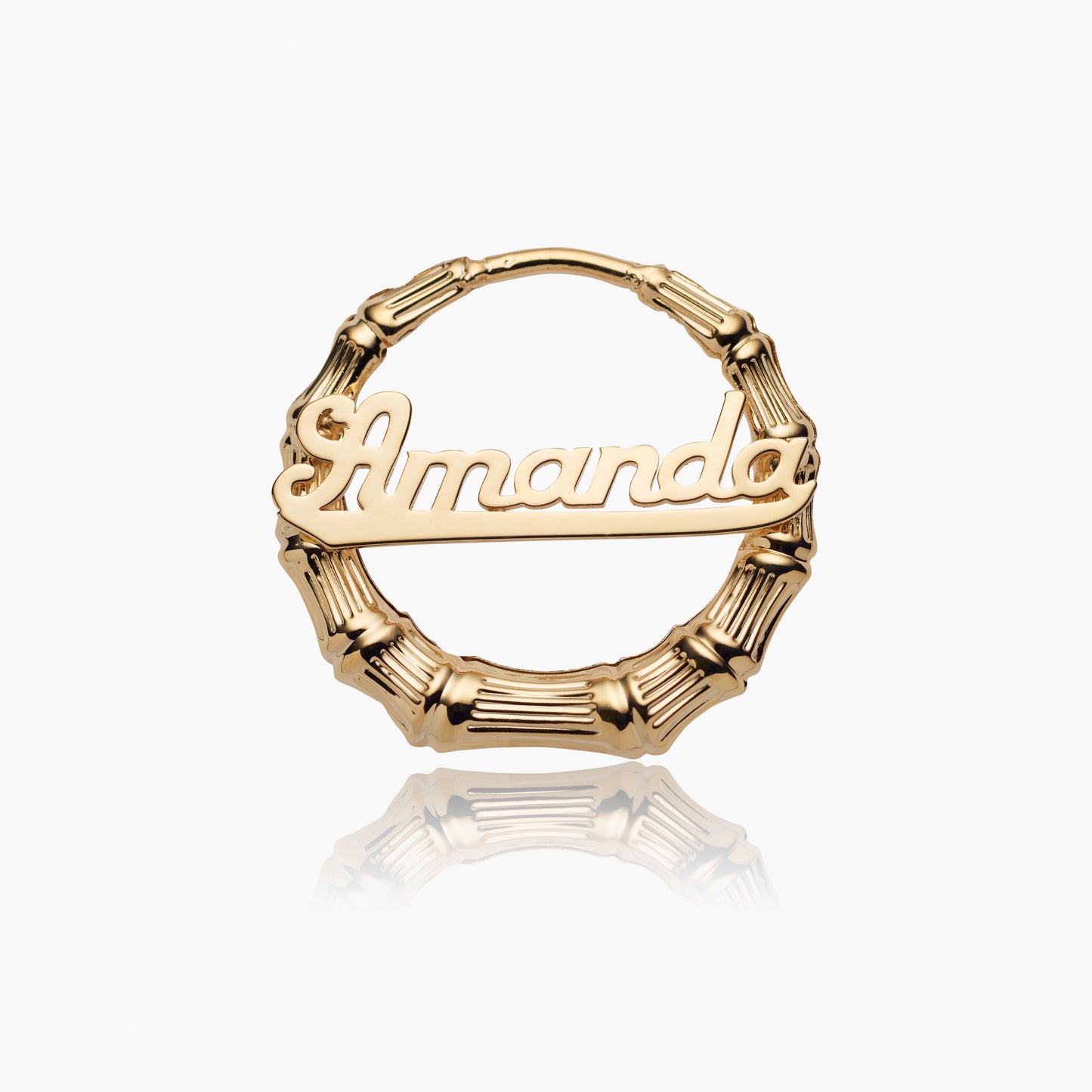 Placa de identificación de bambú de zapatillas