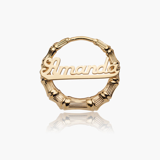 Placa de identificación de bambú de zapatillas