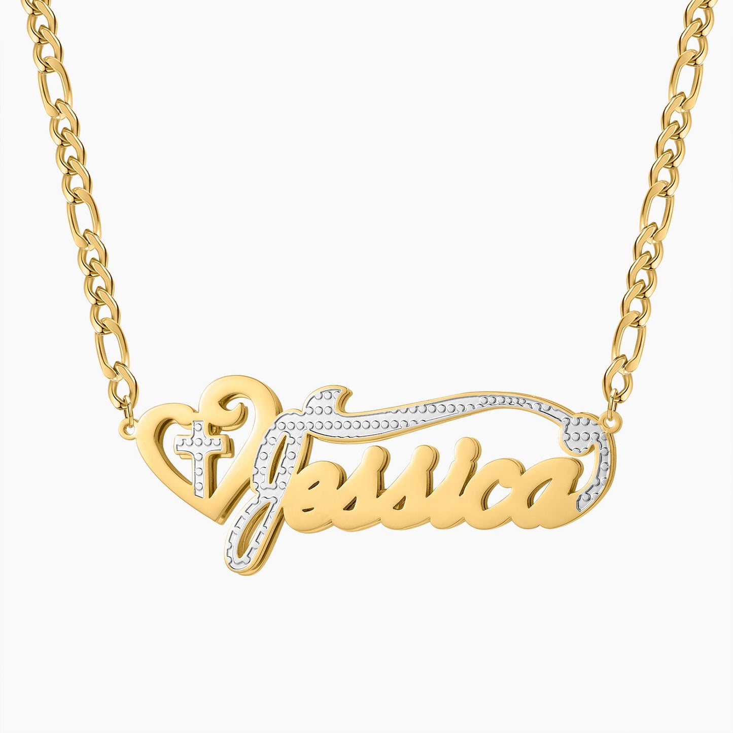 Collier de nom de coeur