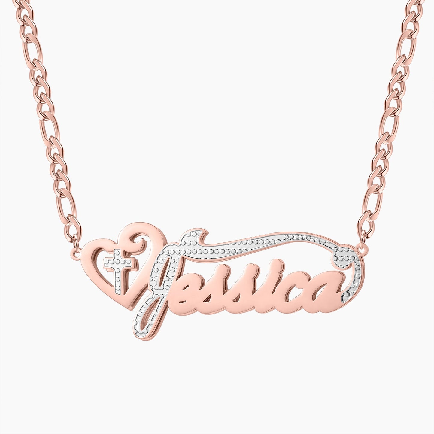 Collier de nom de coeur