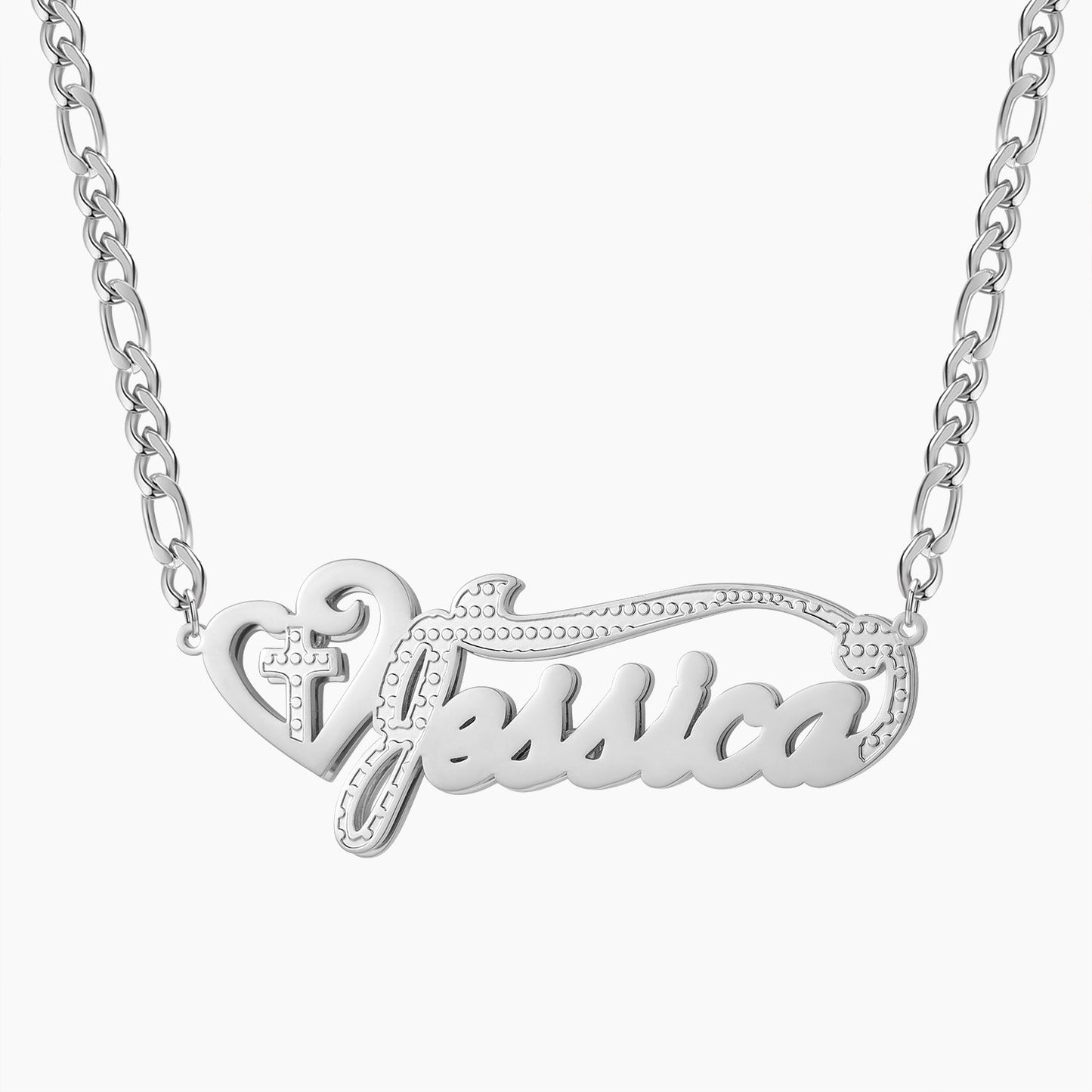 Collier de nom de coeur