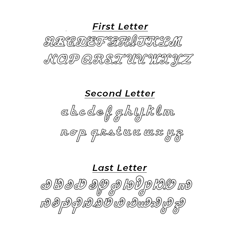 Collar de nombre de corte de diamante para niños