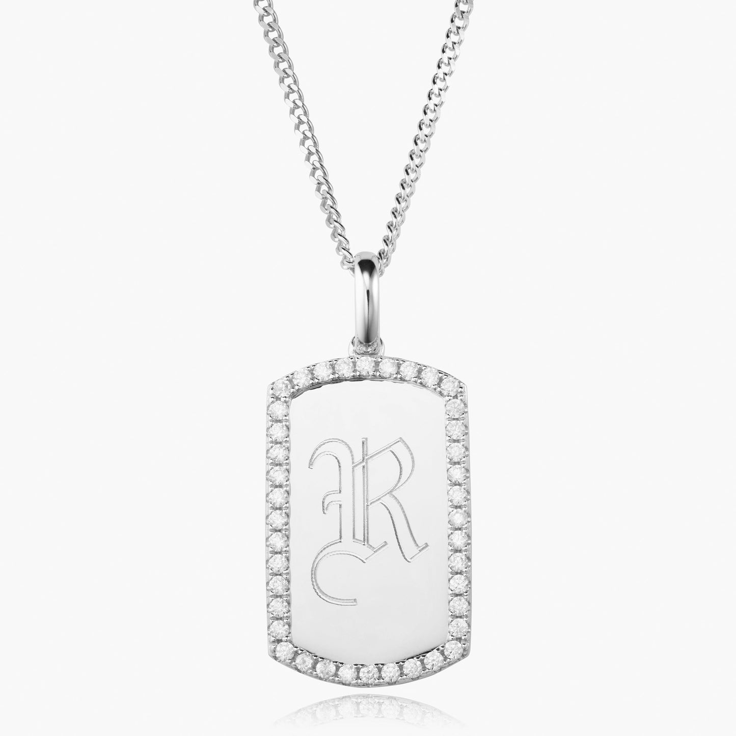 La etiqueta de perro de borde helado