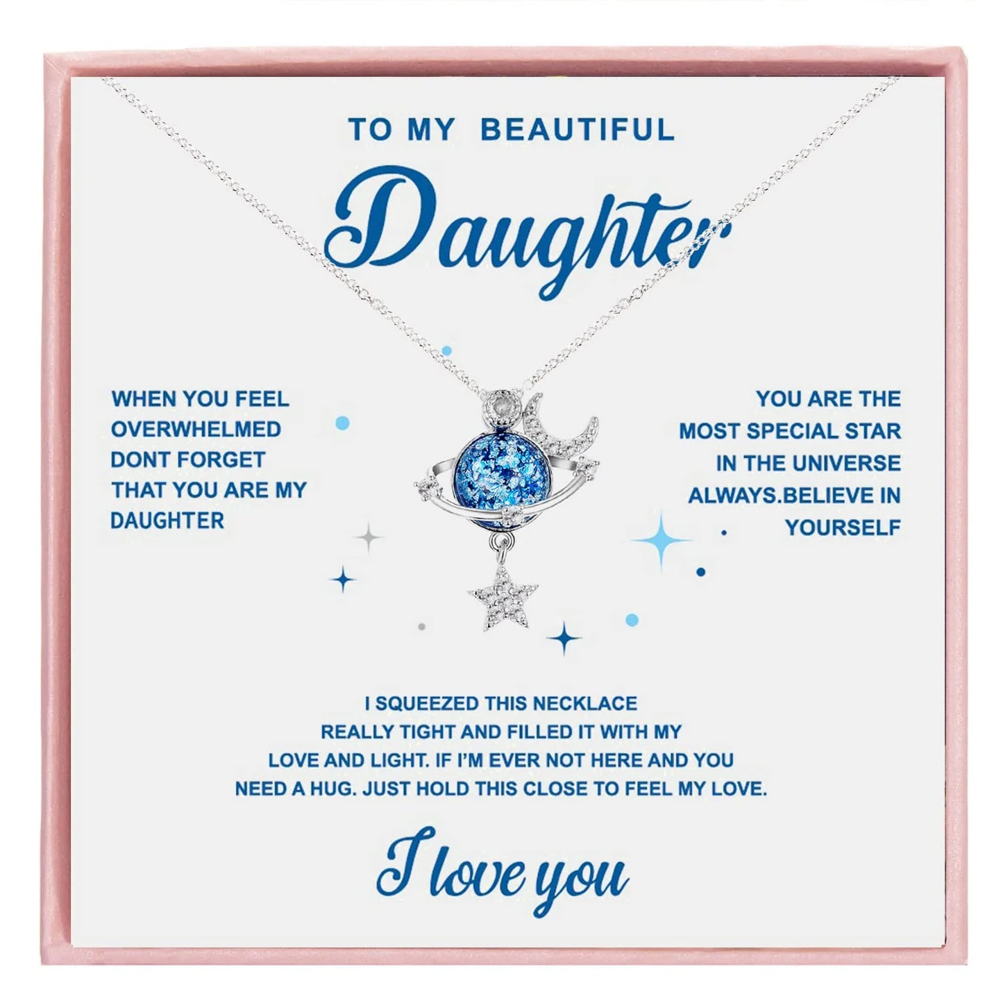 Die Freude der Tochter - silberne Anhänger Halskette