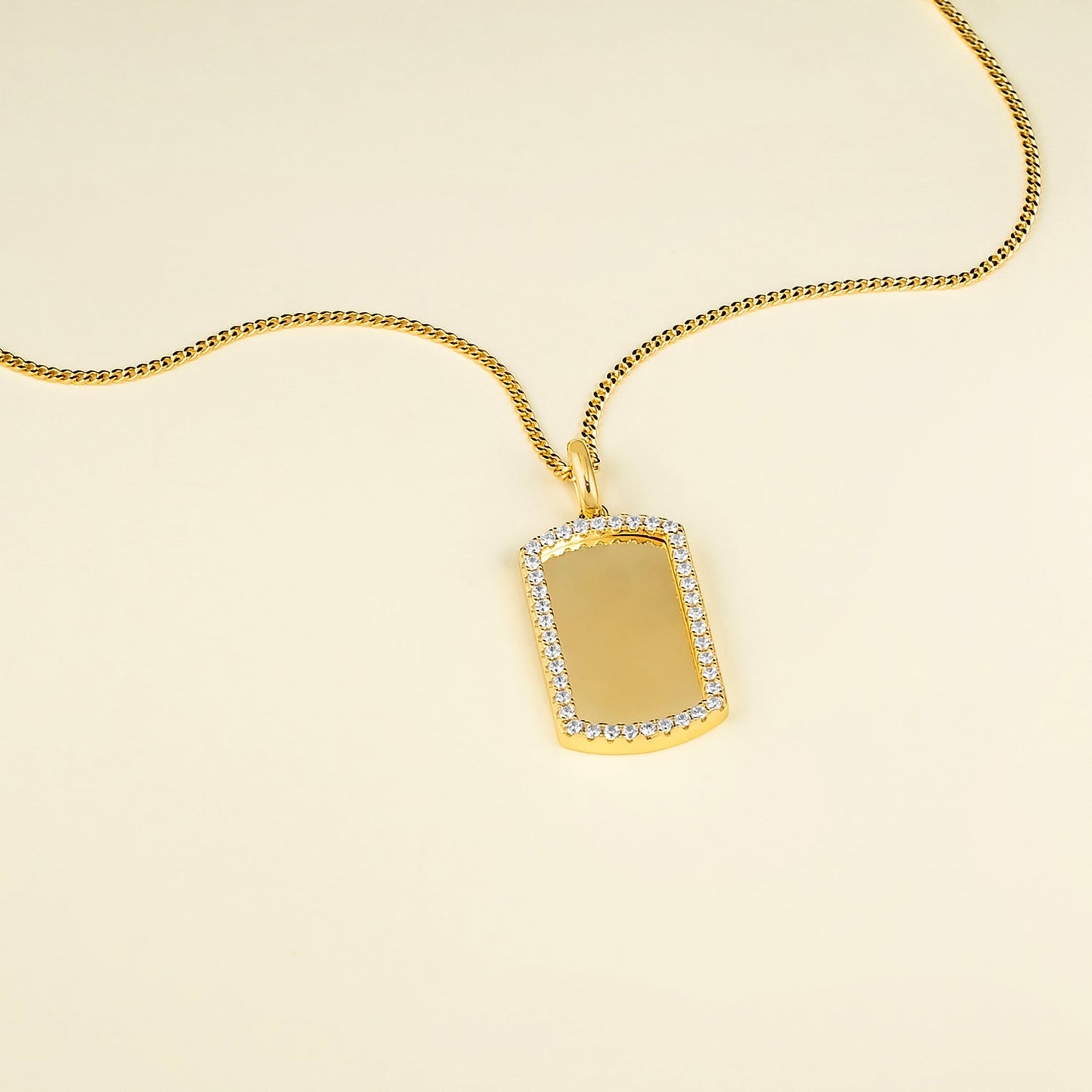 La etiqueta de perro de borde helado