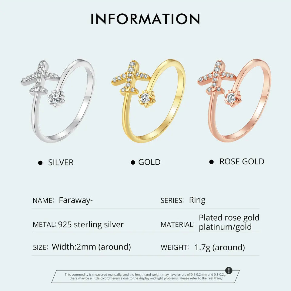 Anillo de plata esterlina de chorro