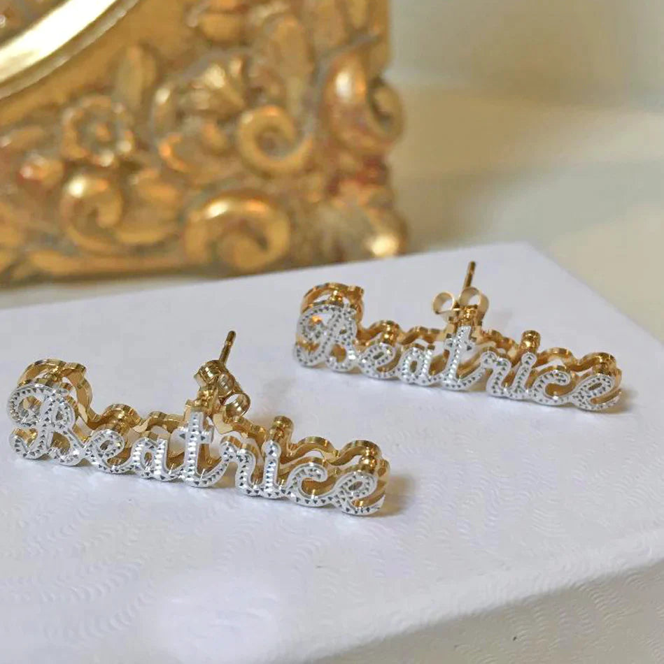 Doppelte genannte Namen Ohrringe