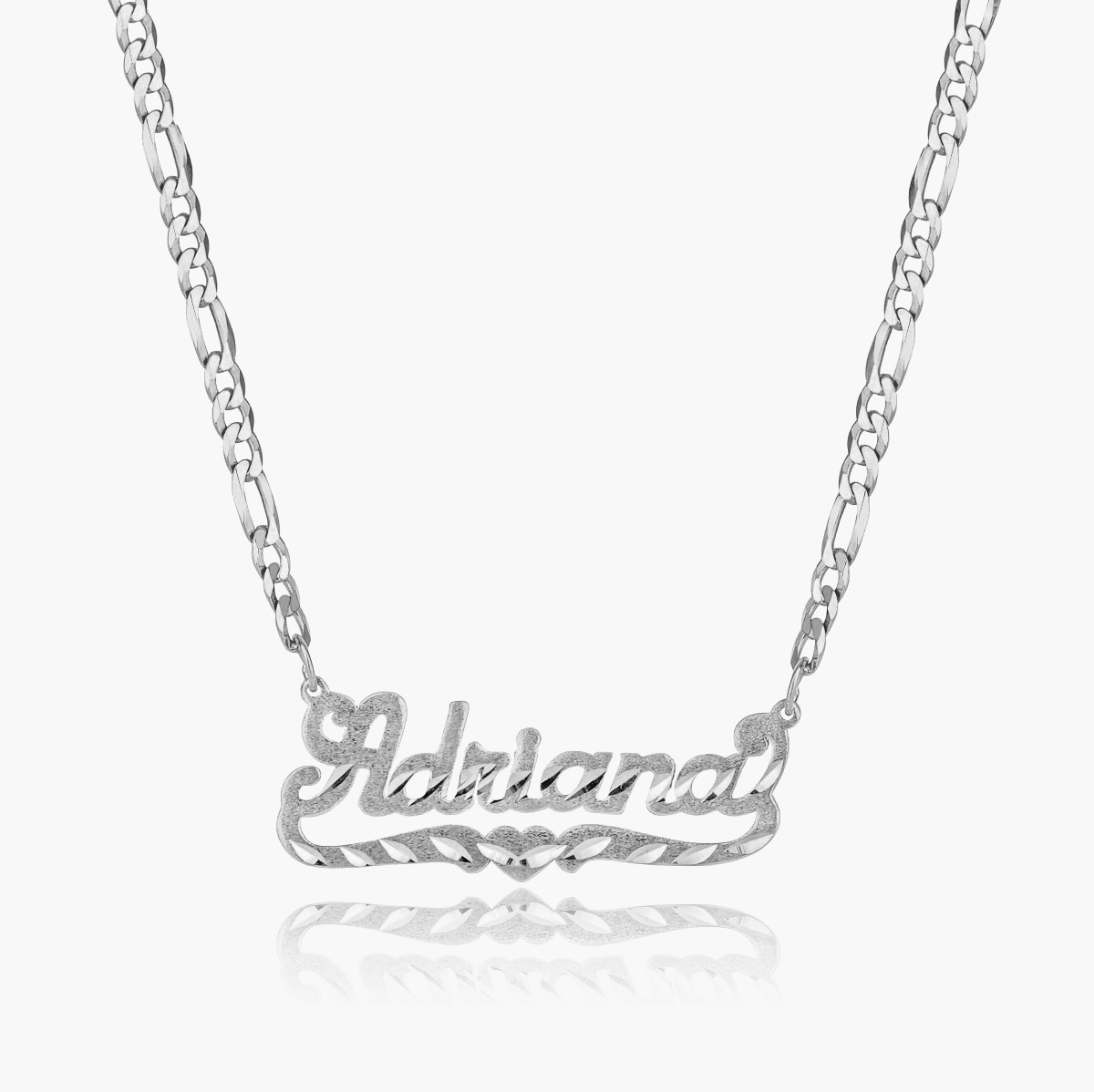 Collar de nombre de corte de diamante para niños
